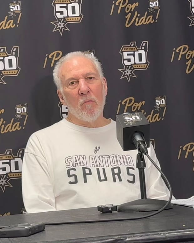 Spurs Coach Gregg Popovich Speaks on Malaki Branham Development